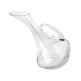 European Mouth Blown Olivia Leaning Wine Carafe- 32 Ounce