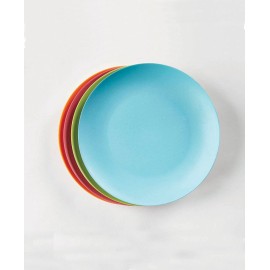 Bamboo Fiber Dinner Plates  Set of 4