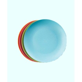 Bamboo Fiber Dinner Plates  Set of 4