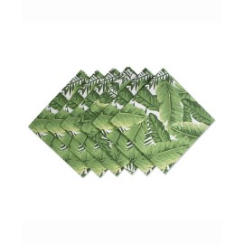 Banana Leaf Print Napkin Set of 6