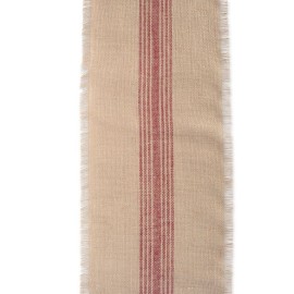 Barn Middle Stripe Burlap Table Runner 14