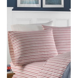 Coleridge Stripe Cotton Percale 3-Piece Sheet Set  Twin