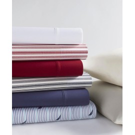 Coleridge Stripe Cotton Percale 3-Piece Sheet Set  Twin