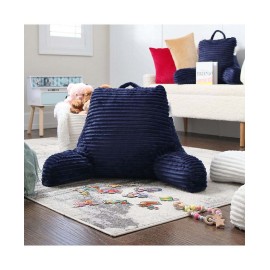 Cut Plush Striped Reading Pillow with Arms Collection