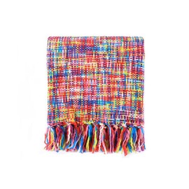 Tropical Style Rainbow Throw Blanket