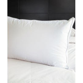 300 Thread Count 100% Cotton White Goose Down Pillow  Standard