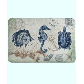 Seaside Postcard Memory Foam Rug